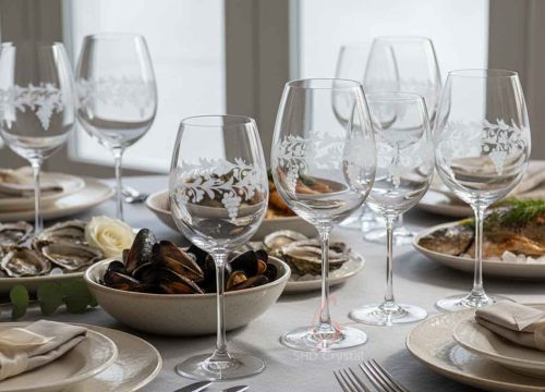 custom white wine glass