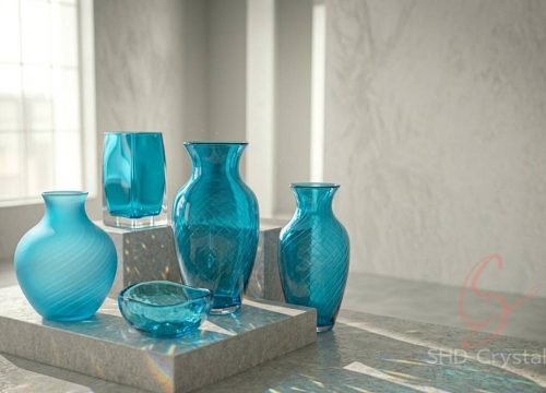 cyan glass vase manufacturers