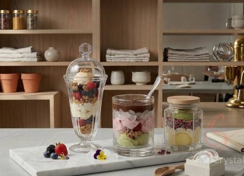 elegant sundae glassware