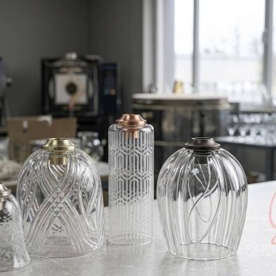 etched glass lamp shades factory