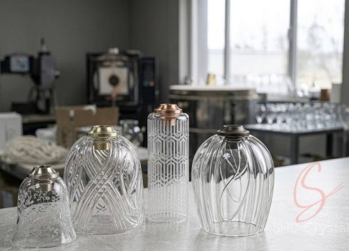 etched glass lamp shades factory