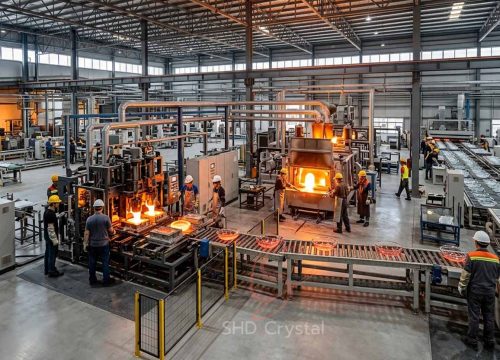 glass wash basins factory