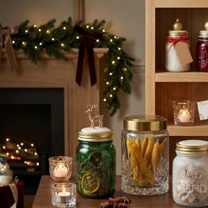 festive glass container production