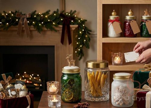 festive glass container production