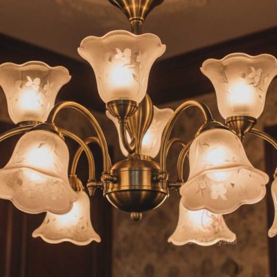 flower bud glass lamp shades factory