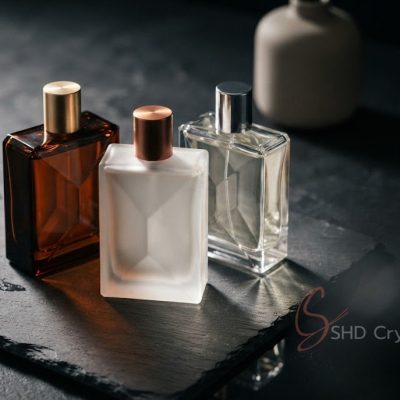 geometric perfume bottle