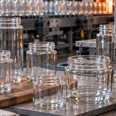 glass grain jar production