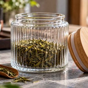 glass tea storage jar