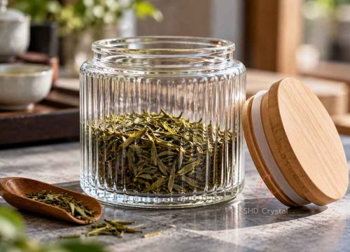 glass tea storage jar