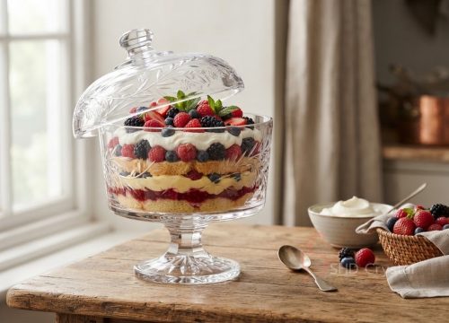 glass trifle bowl
