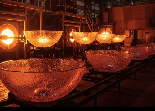 glass wash basins processing
