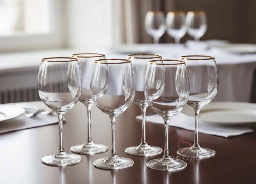 gold-painted wineware manufacturers