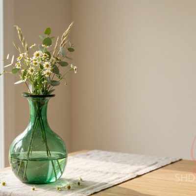 green glass vase factory