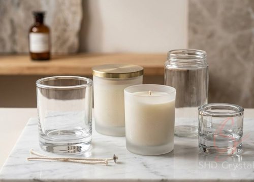 high temperature glass candle jars