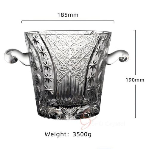 Imperial Starburst Crystal Ice Bucket