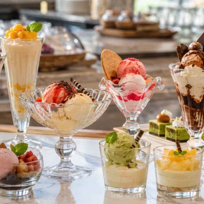 ice cream sundae glasses