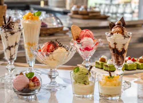 ice cream sundae glasses
