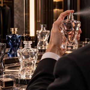 male torso perfume bottle