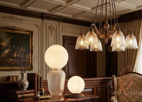 milky white lamp domes
