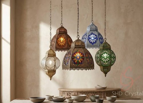 mosaic lantern glass