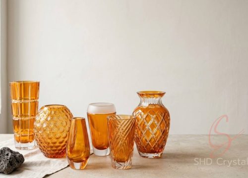 orange crystal vase manufacturers
