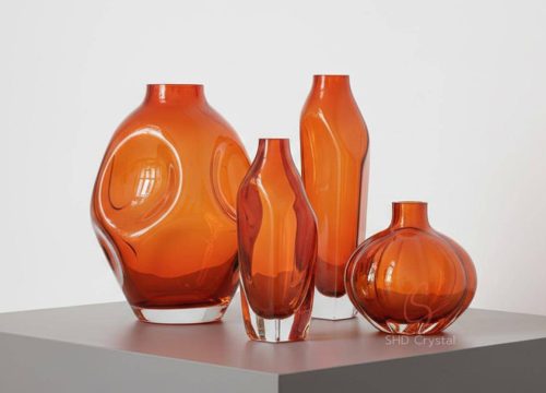 orange crystal vase manufacturers