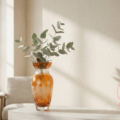 orange glass vase factory