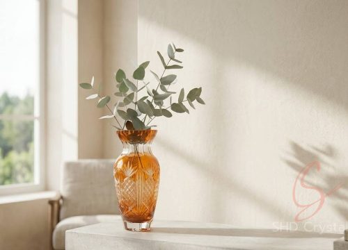 orange glass vase factory