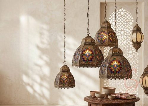 ornate mosaic lighting