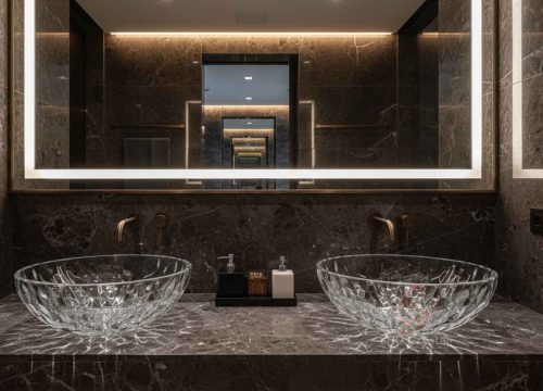 pressed crystal washbasins