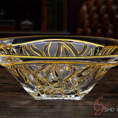 Custom crystal glass fruit bowls