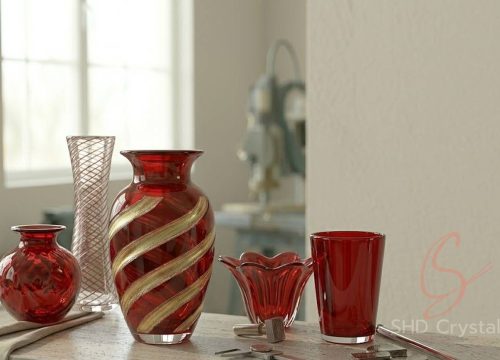 red glass vase manufacturers