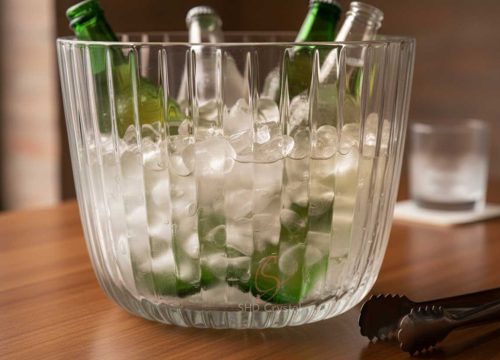 ribbed beverage ice tub