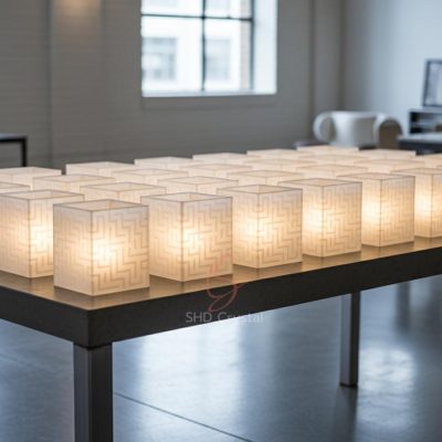 square glass lamp shades factory