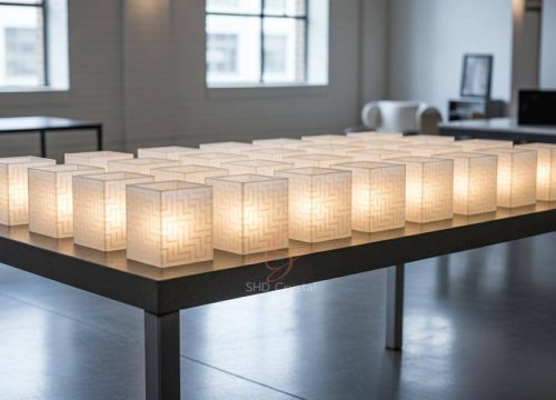 square glass lamp shades factory