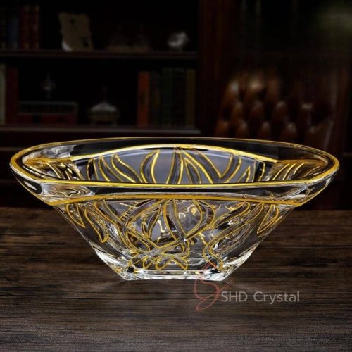 Nature Song Gold Glass Fruit Bowl (Medium)