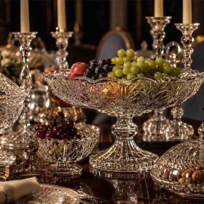 usage of court glass serveware