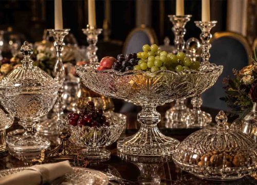 usage of court glass serveware