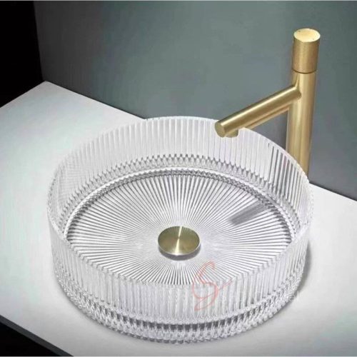 Architectural Fluted Crystal Washbasin