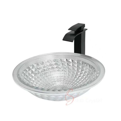 Faceted Dish Crystal Washbasin