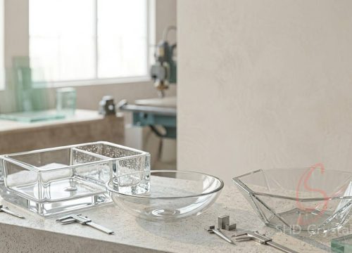 wholesale glass wash basins processing