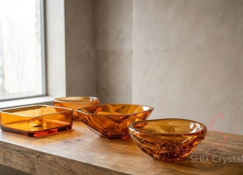 wholesale orange glass washbasins