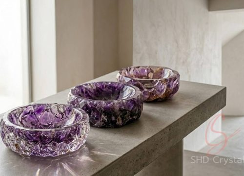 wholesale purple crystal wash basin