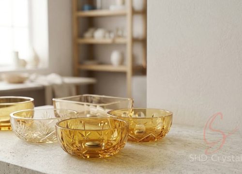 wholesale yellow crystal wash basin